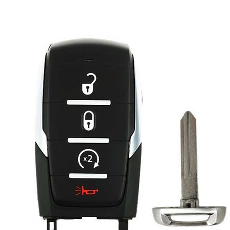 Keyless Factory KeylessFactory: 2019-2020 Dodge Ram 1500 Pickup / 4-Button Smart Key / OHT-4882056 RSK-DDG-1504